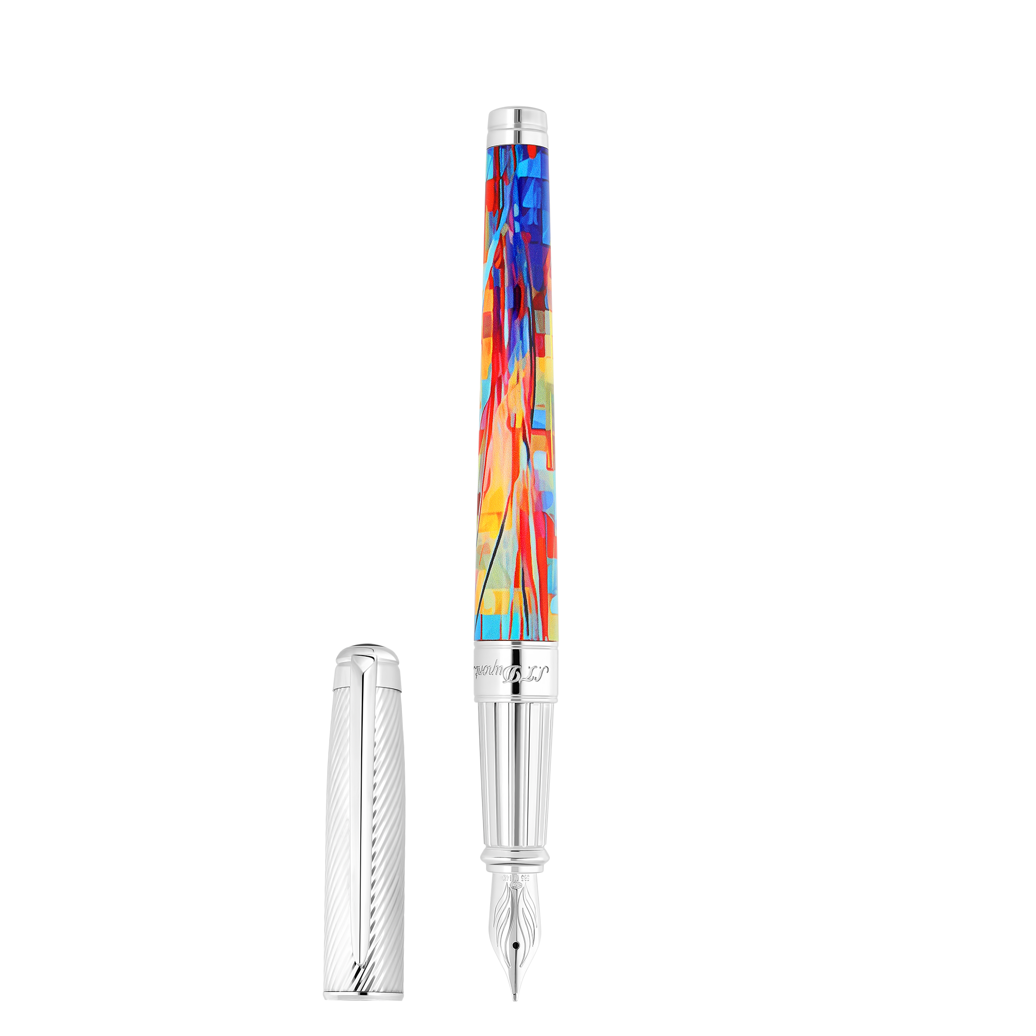 Penna Stilografica Grande Graffiti multicolore