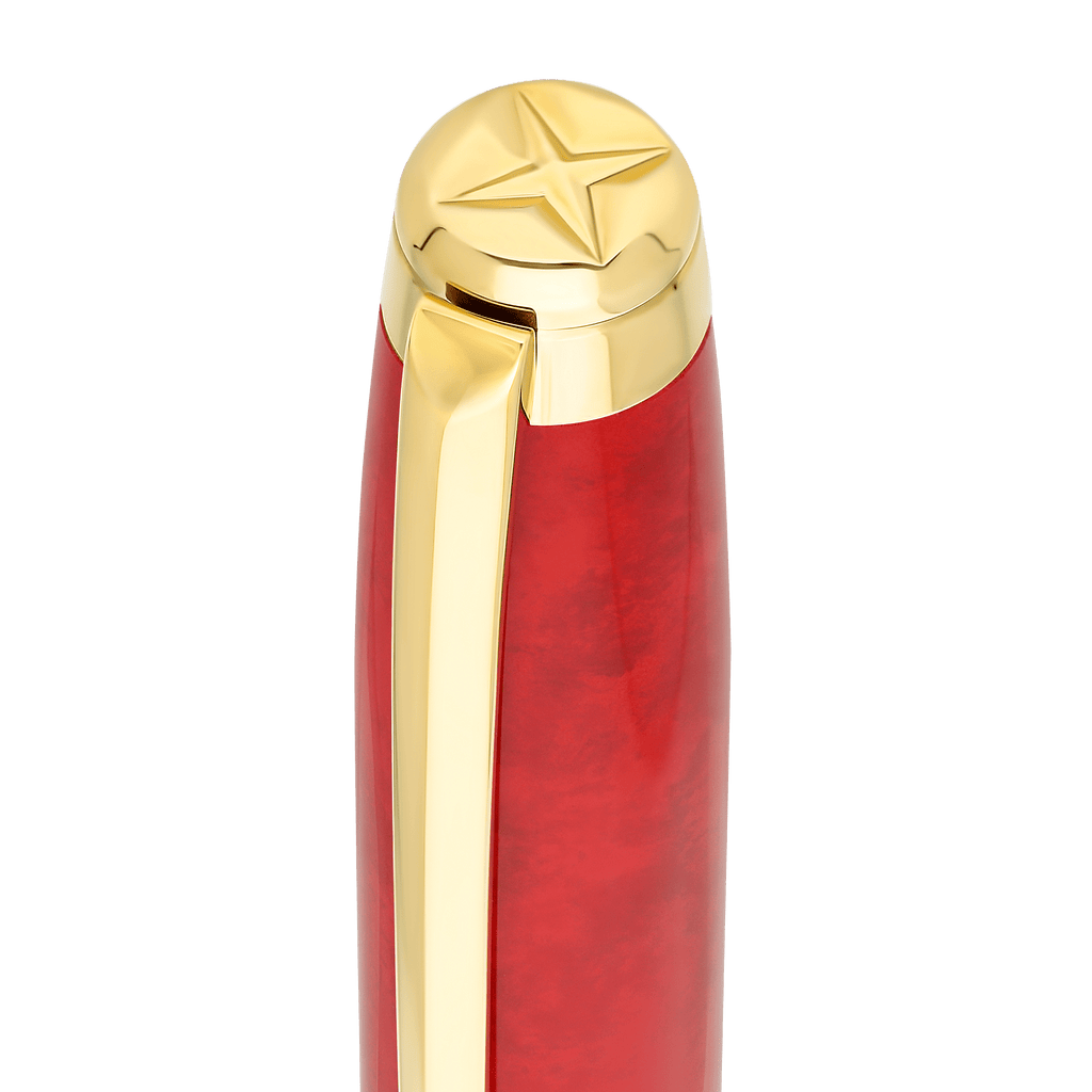 Penna stilografica grande Savoir-Faire Popote rossa