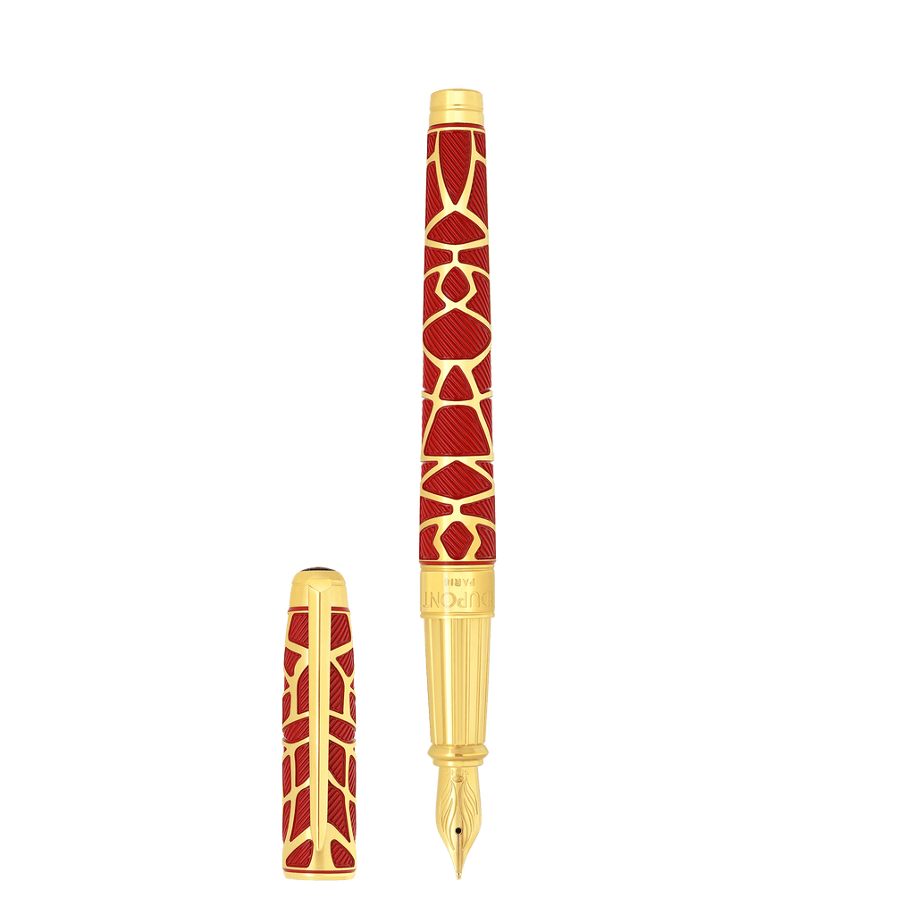 Penna stilografica grande Orlinski rossa