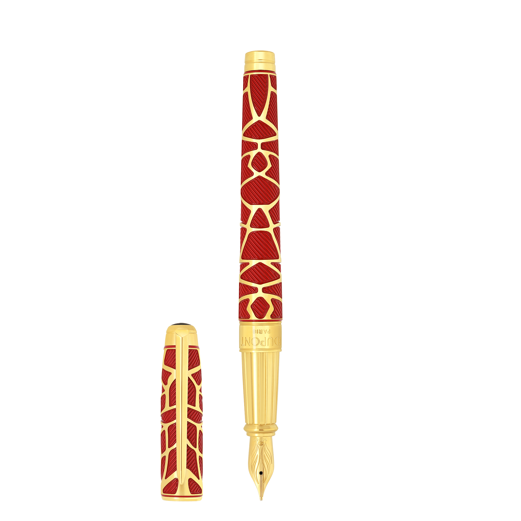 Penna stilografica grande Orlinski rossa
