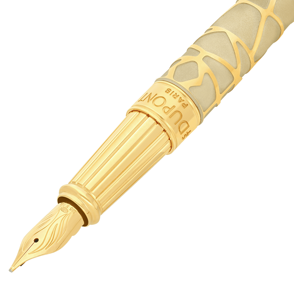 Penna stilografica grande Orlinski oro