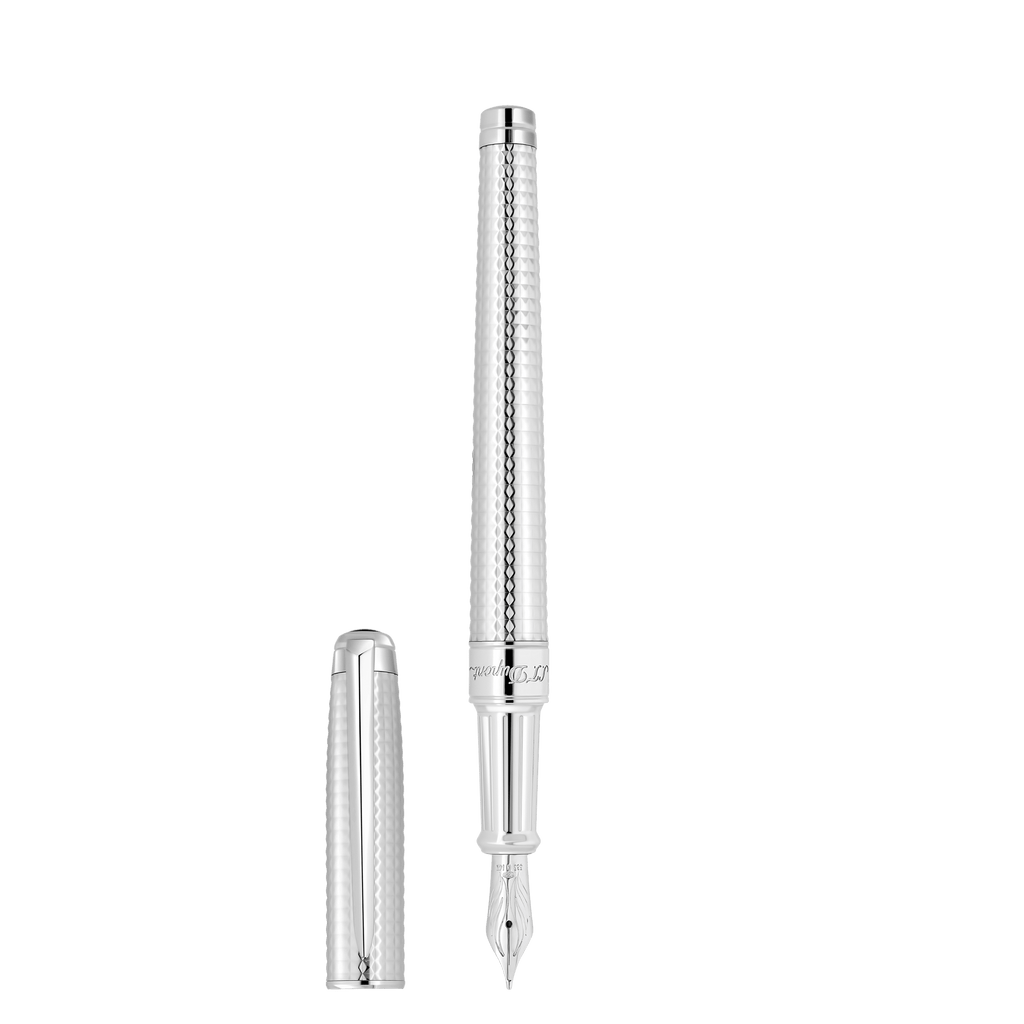 Penna stilografica Media argento